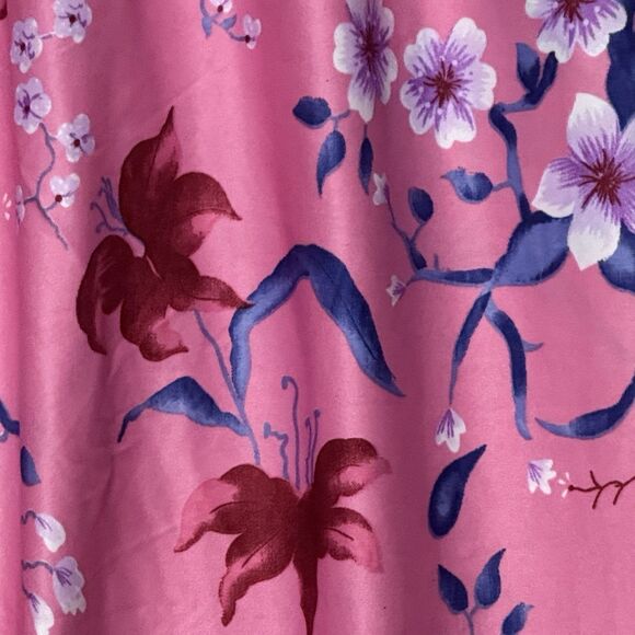 Sawyer Creek Studio Night Gown Womens Size 2XL Pink Floral House Coat Vintage - Picture 4 of 10